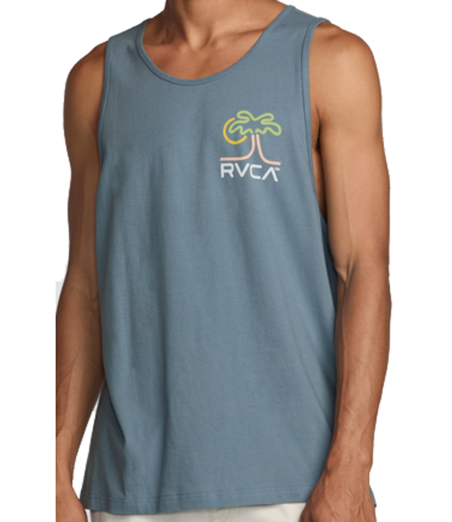RVCA Mens Happy Hour Tank Vintage Navy
