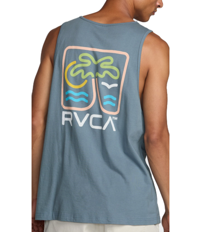 RVCA Mens Happy Hour Tank Vintage Navy
