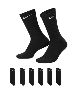 nike Nike Everyday Cotton Cushioned Crew 6 pack BLK SX7666 010