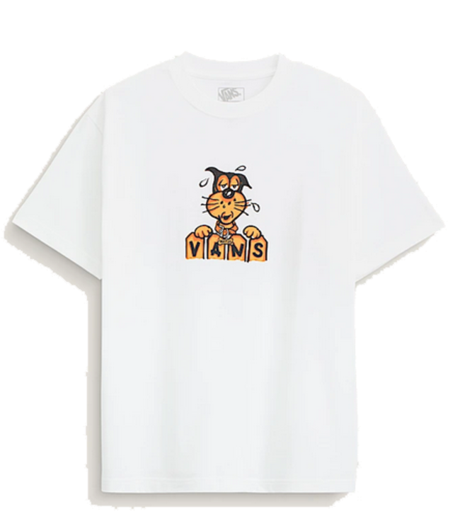 Vans Vans Mens Waffles the Dog TShirt White  VN000PBAWHT1