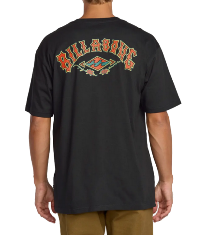Billabong Billabong Mens Rose Arch TShirt Blk 24A353511