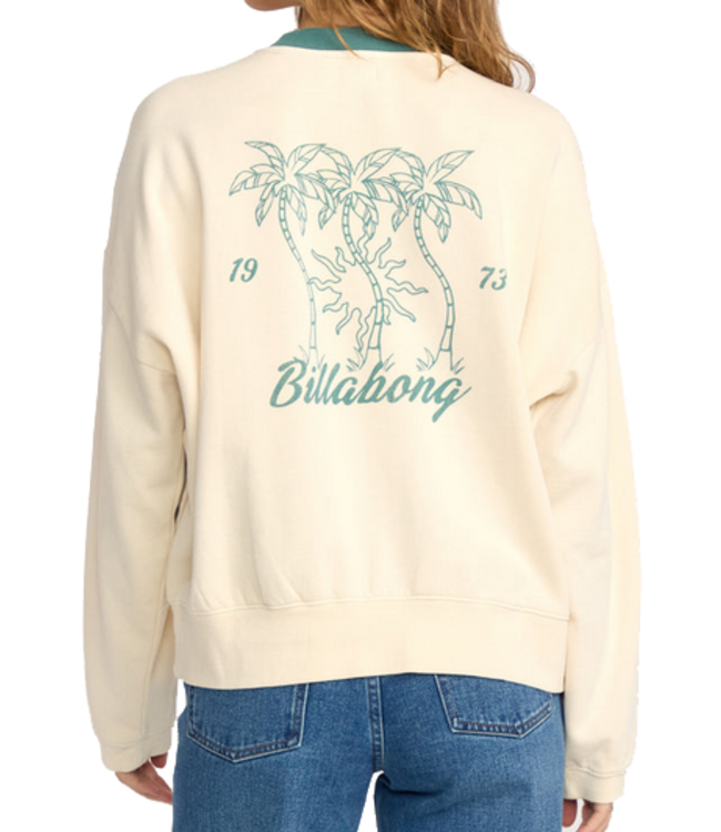 Billabong Billabong Womens Triple Palms Crewneck Fleece 24B463506