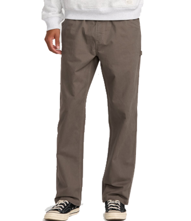 RVCA Mens Americana Carpenter Elastic Pant Mushroom AVYNP00242
