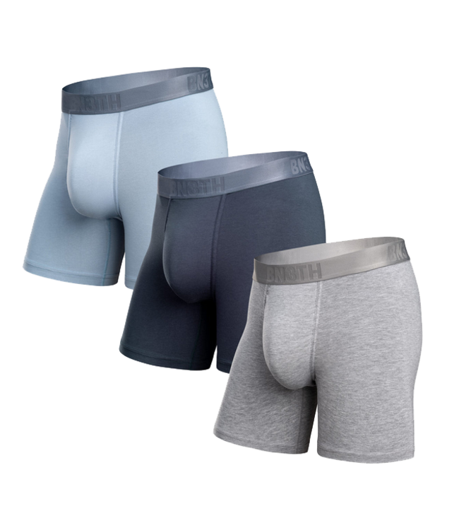 MyPakage BN3TH Classic Esential Boxer Breif 3PK Dusty/Midnight/Heather Gray M1100020 1767