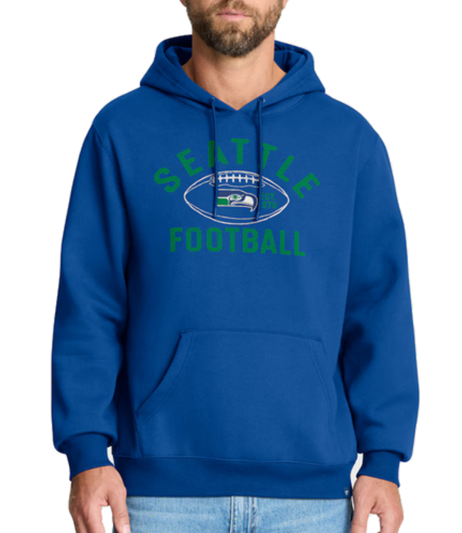 Fanatics Fanatics Mens Seahawks Fumblerooski Retro Hoodie Royal Blue
