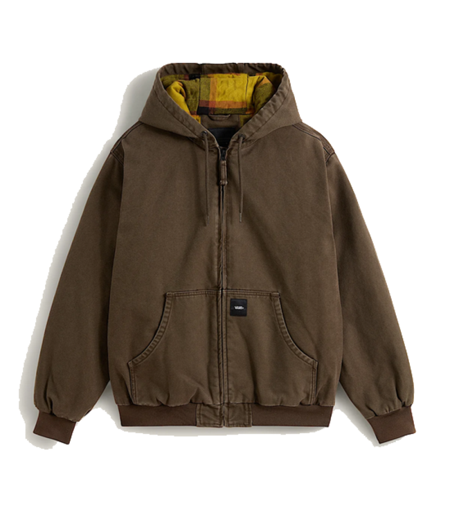 Vans Vans Mens Eli Workwear Canvas Full Zip Hooded Jacket VN000P79EMP