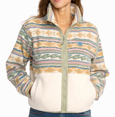 Billabong Wmns Rock Jetty Mock Neck Zip Fleece 24B483503