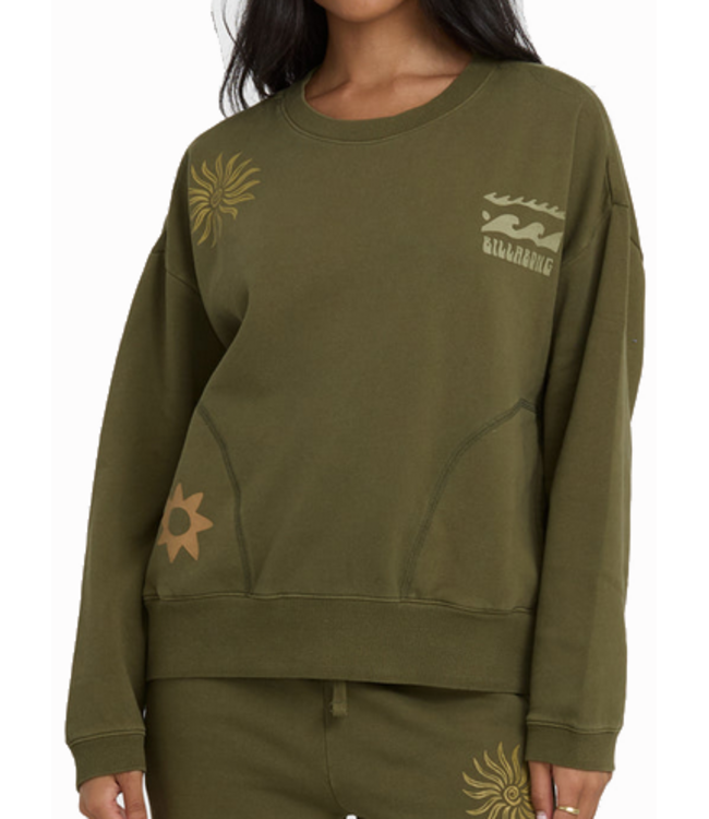 nike Billabong Wmns Sightseer Wave Crewneck 24B464505