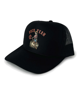 Bucking Chutes Bucking Chutes Mens Buck Yeah Trucker HW0006 BLK