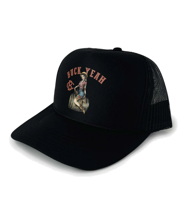 Bucking Chutes Bucking Chutes Mens Buck Yeah Trucker HW0006 BLK