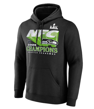 Fanatics Fanatics Mens Seahawks LX Quik Pass Hoodie Black