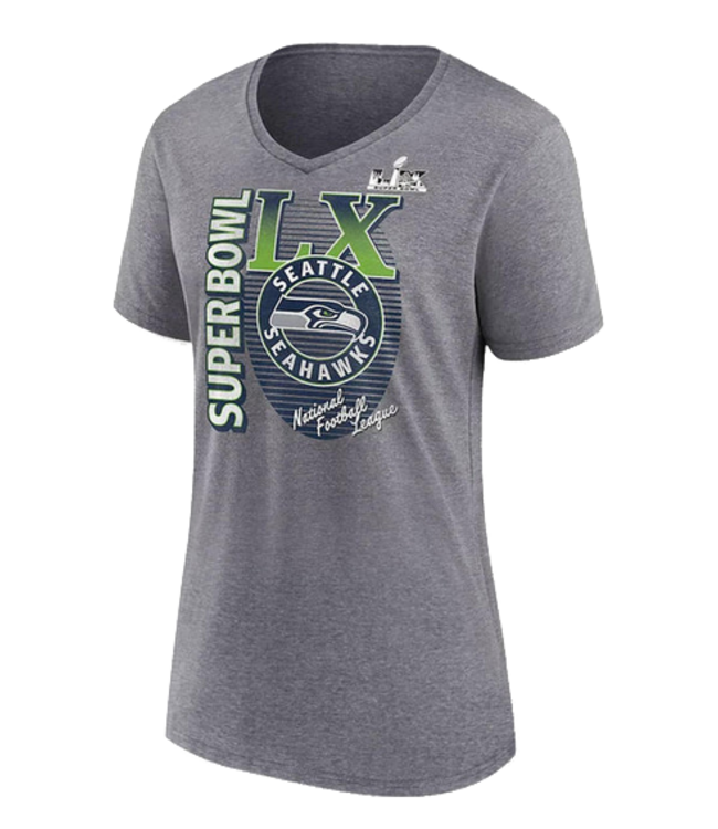 Fanatics Fanatics Wmns Seahawks LX Retro Bound TShirt Steel Heather