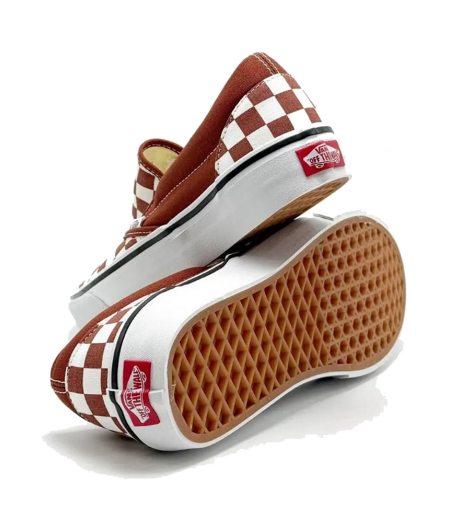 Vans Vans  Classic Slip On Colr Theory Checker Rust VN000DAHFSB