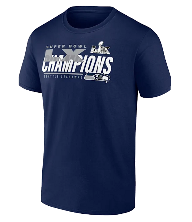 Fanatics Fanatics Mens Seahawks SBLX  Iconic Victory TShirt Navy