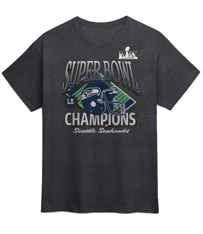 Fanatics Fanatics Mens Seahawks SBLX Under The Light TShirt Charcoal