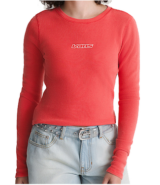 Vans Vans Wmns Teri Waffle Knit Long Sleeve Crop VN000TBQFO9