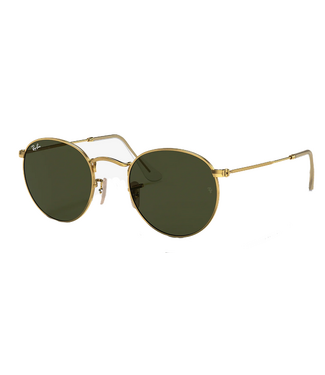 Ray Ban Ray Ban Round Metal Arista G 15 Green ORB3447 001 50