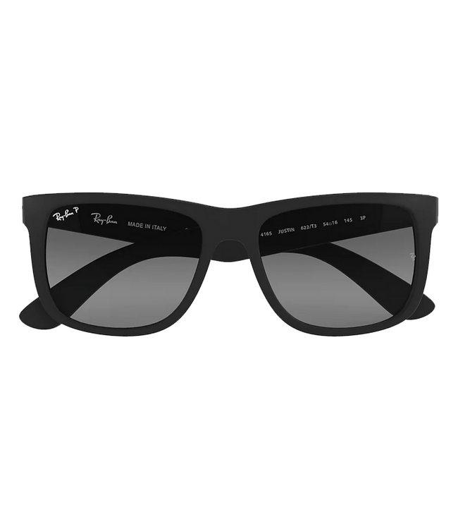 Ray Ban Ray Ban Justin Rubber Black Light Grey Gradient  Polarized 0RB4165 622T3