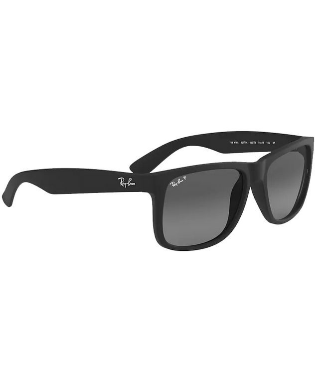Ray Ban Ray Ban Justin Rubber Black Light Grey Gradient  Polarized 0RB4165 622T3
