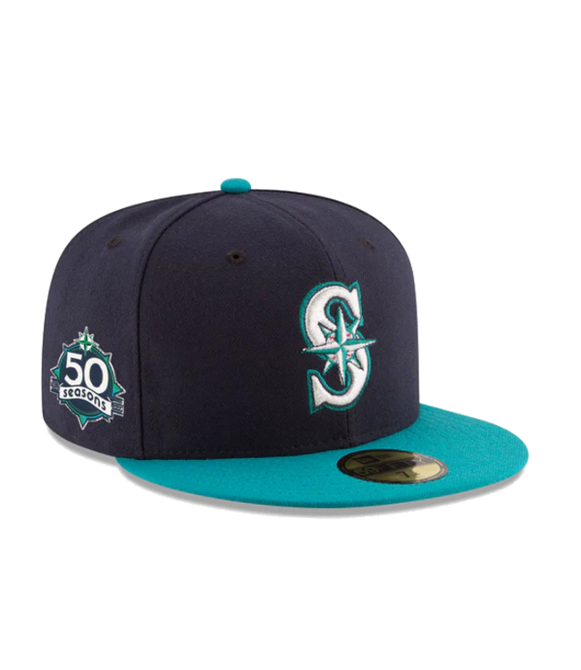 New Era New Era Mens Seattle Mariners 50th Anniversary 59Fifty Fitted Hat OTC