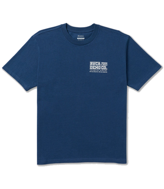 RVCA Mens Demo Tshirt Dark Denim 23A352611