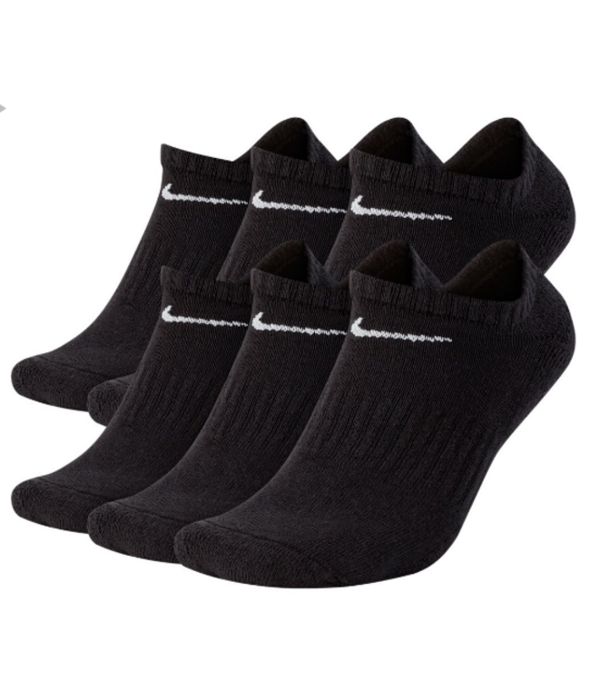 nike Nike Everyday Cotton Cushioned No Show 6 Pack SX7675 010