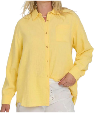 Billabong Billabong Wmns Wanderer Solid Long Sleeve Woven Top BL000153
