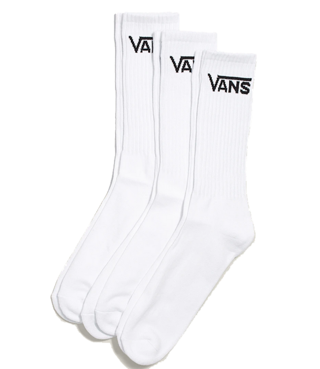 Vans Vans 3 Pk Classic Crew ROX Socks White VN000F0XWHT