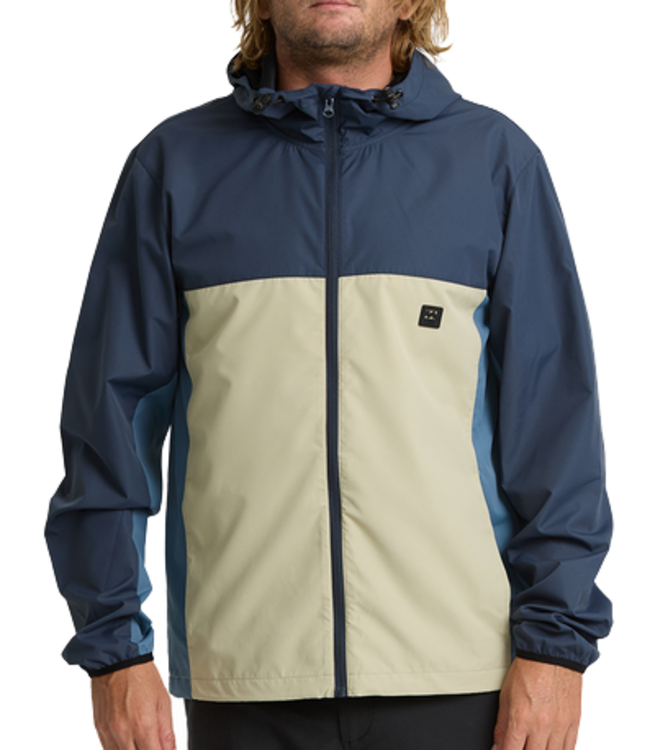 Billabong Billabong Mens Timberwood Windbreaker Blue Graphite