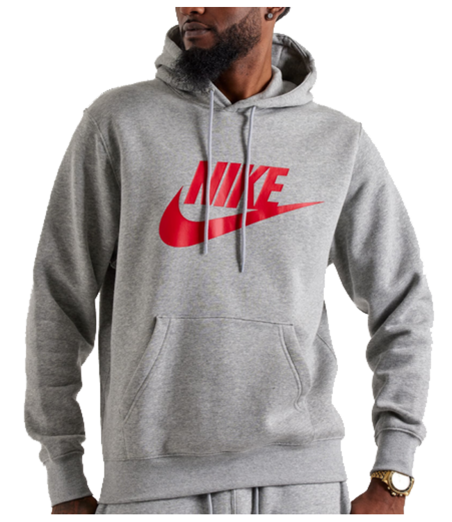 nike Nike Mens Graphic Club Fleece Pullover Hoodie FN3868 064