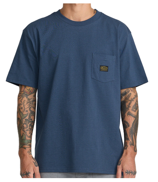 RVCA Mens Americana Pocket Dark Denim Tshirt 23A353638