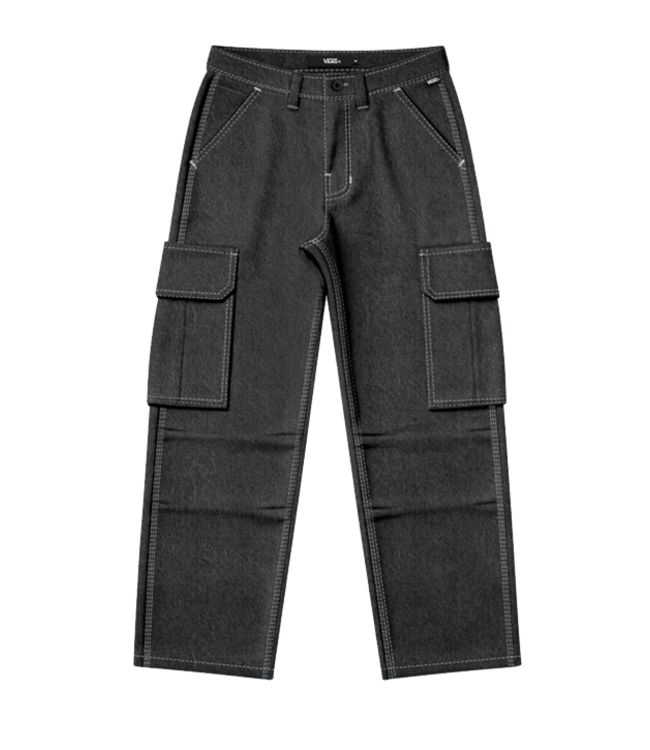Vans Vans Mens Para Baggy Denim Cargo Pant Wahed Black VN000U42EMQ1