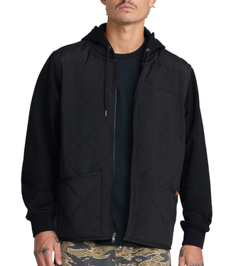 Rvca Mens Warner Puffer Jacket Blk 23A173608