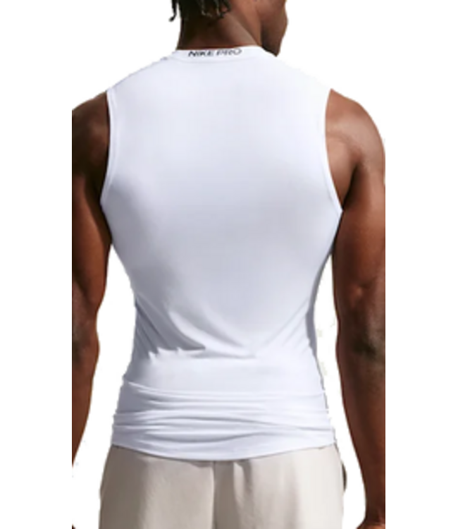 nike Nike Mens Dri-FIT Tight Sleeveless Top WHT FB7914 100