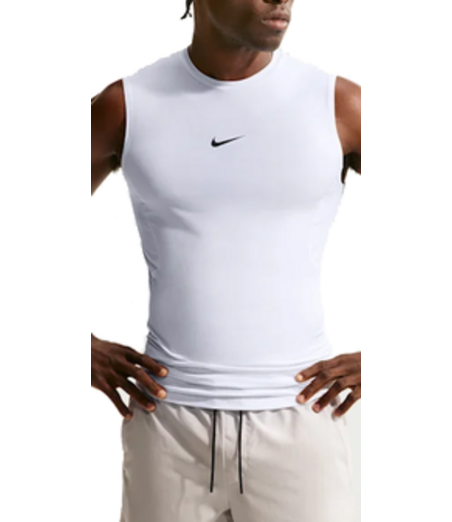 nike Nike Mens Dri-FIT Tight Sleeveless Top WHT FB7914 100