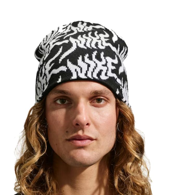 nike Nike Peak  Uncuffed Graphic Beanie IQ4184 010