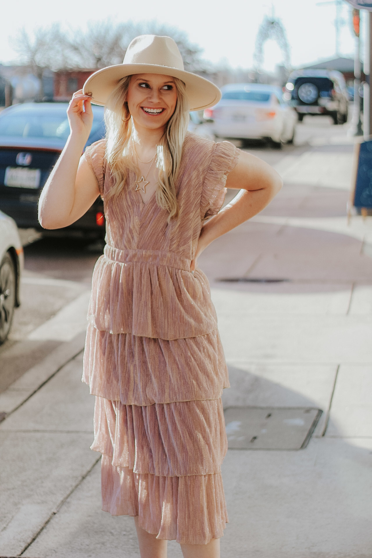 romantic midi dress