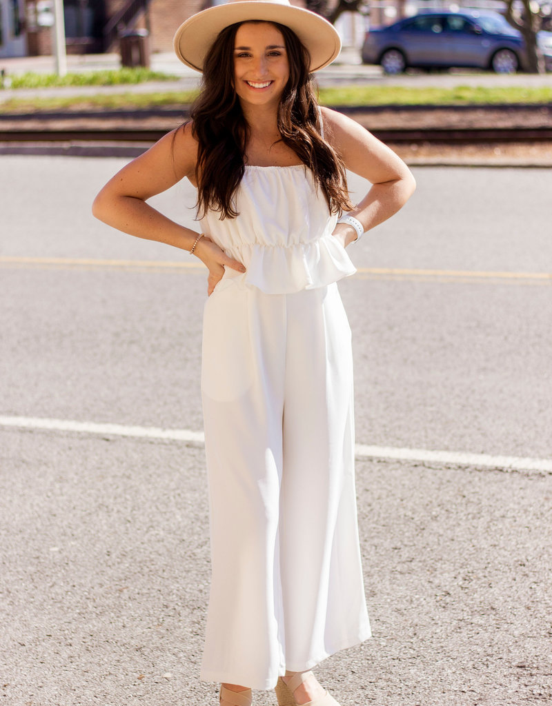 casual white romper