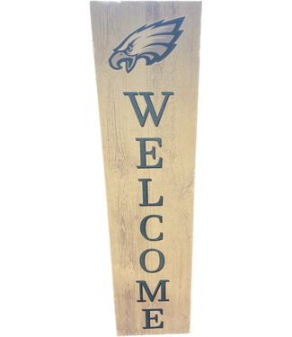 24 NFL Philadelphia Eagles Round Distressed Sign