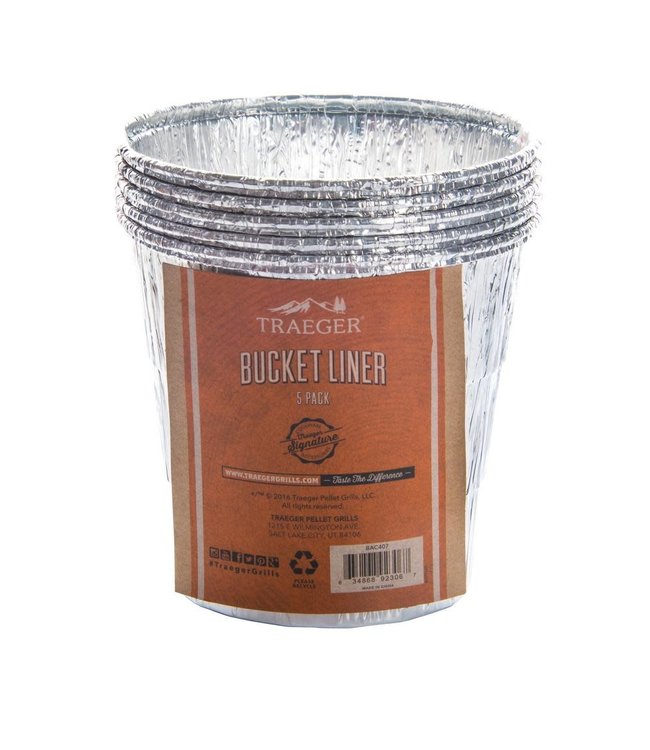 TRAEGER BUCKET LINER 5 PACK BAC407