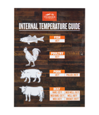 TRAEGER INTERNAL TEMPERATURE GUIDE GRILL MAGNET