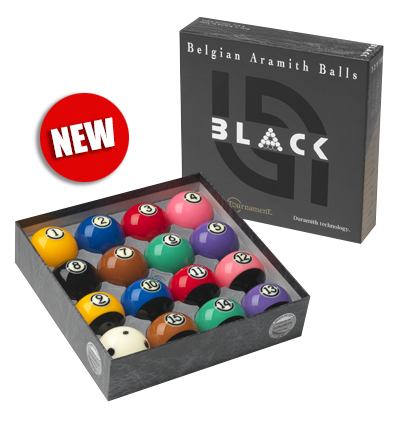 KODA Black MarbleLite BILLIARD BALL SET - RR Games