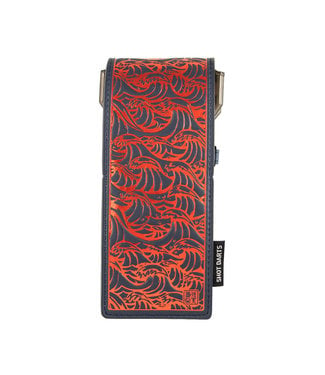 SHOT Shot Darts Insignia Dart Case - Ronin Dark Blue with Red Detailing