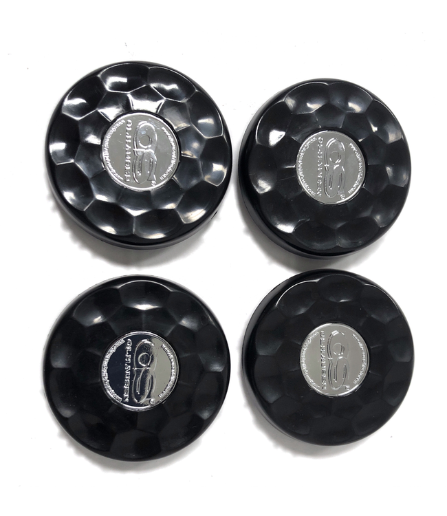 Olhausen Black Olhausen shuffleboard set of 4 screw on caps for pucks