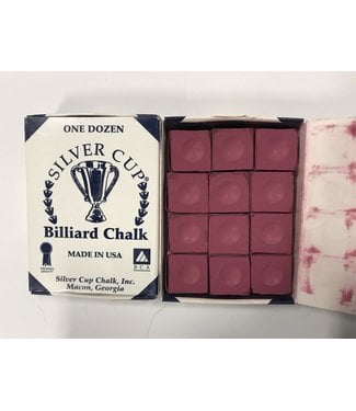 SILVER CUP Silver Cup Chalk Burgundy Box of 12