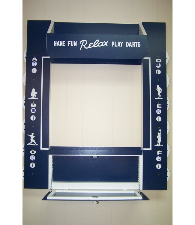 102 Prodart Dartboard Surround Navy & White Score Keeper RR Games