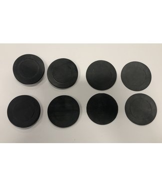 Set of 8 Rubber Pool Table Shims - Assorted Sizes