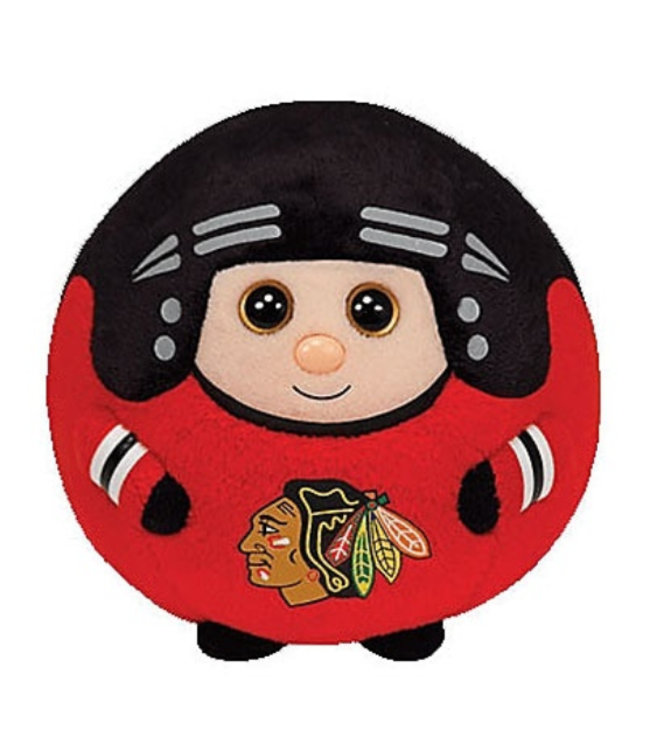 TY Chicago Blackhawks Small Plush Ball