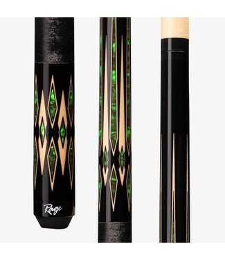 RAGE RG186 Emerald Emperor Natural Maple & Emerald Black Wrap Rage Cue Stick