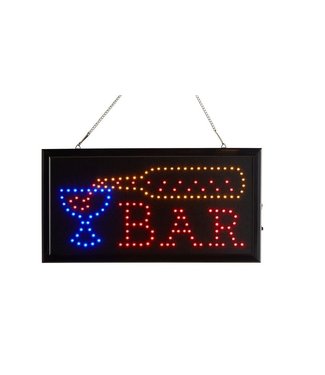 19" X 10" LED RECTANGULAR MULTICOLOR BAR SIGN WITH 2 DISPLAY MODES
